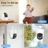 5G WiFi Tuya IP Camera 2K 4MP telecamera di sicurezza Outdoor Smart Home Alexa CCTV videosorveglianza OnVF Street Cam - immagine 3