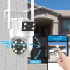 Telecamera di videosorveglianza Tuya/Smart Life 8MP (4+4) Dual Lens PTZ WIF Ai Human Auto Tracking - immagine 16